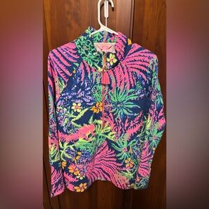 Lilly Pulitizer Half Zip Popover - Indigo All A Glow